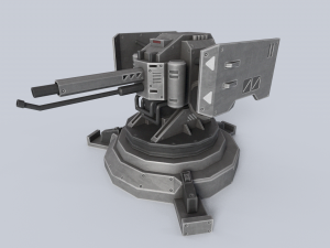 Prototype turret Model 3D