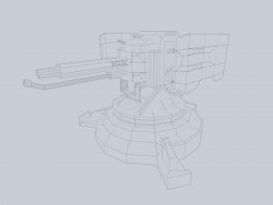 Prototype turret 3D Model