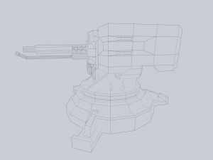 Prototype turret 3D Model