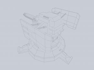 Prototype turret 3D Model