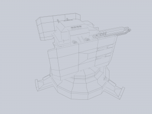 Prototype turret 3D Model