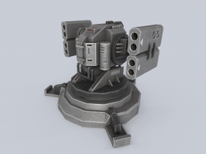 Prototype turret Model 3D