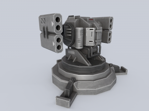 Prototype turret Modelo 3D