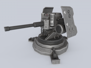Prototype turret Model 3D