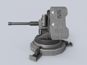 Prototype turret 3D Model