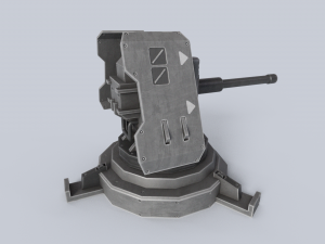 Prototype turret 3D Model