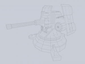 Prototype turret 3D Model