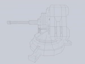 Prototype turret 3D Model