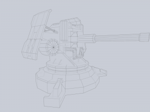 Prototype turret 3D Model