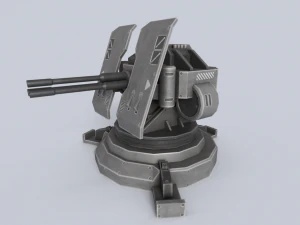 Prototype turret collection 3D Model