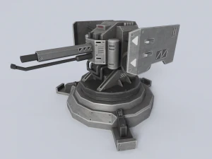 Prototype turret collection 3D Model