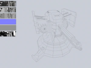 Prototype turret collection 3D Model