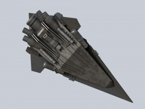 Alien ship 3D मॉडल
