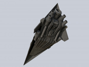 Alien ship 3D मॉडल