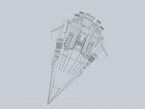 Alien ship 3D मॉडल