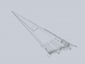 Alien ship 3D मॉडल