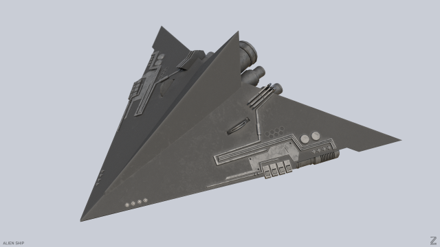 Alien ship Modelo 3D .c4d .max .obj .3ds .fbx .stl .blend 