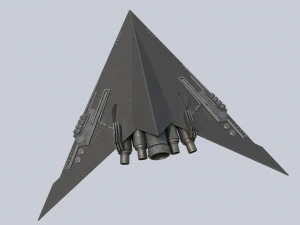 Nave aliena Modello 3D