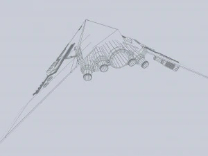 Nave aliena Modello 3D