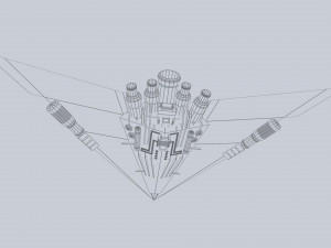 Alien ship Modelo 3D