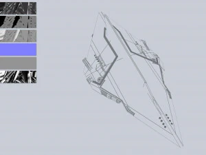 Alien ship 3D Model