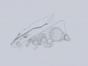 Alien ship 3D Model