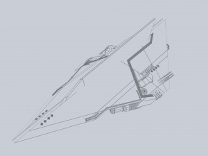 Alien ship 3D 모델