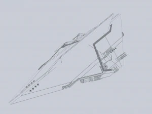 Alien ship 3D Model