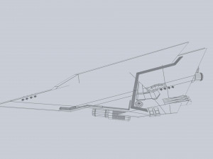 Alien ship 3D 모델