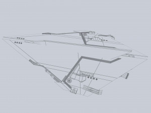 Alien ship 3D 모델