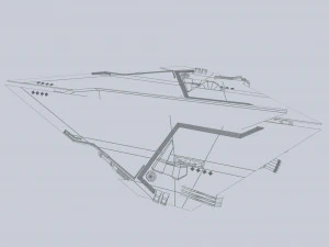 Alien ship 3D Model
