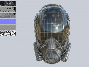 Scifi helmet 3D 모델