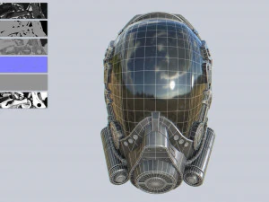Scifi helmet 3D Model