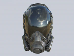 Scifi helmet 3D Model