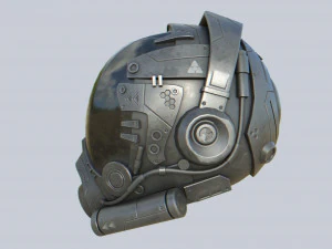Scifi helmet 3D Model