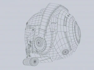 Scifi helmet 3D Model