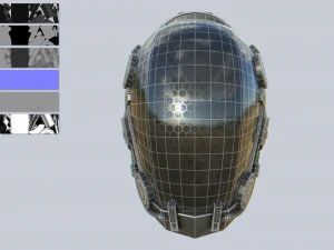 Scifi helmet 3D Model