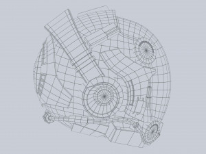 Scifi helmet 3D मॉडल