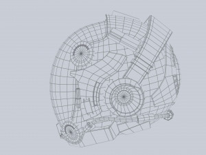 Scifi helmet 3D मॉडल