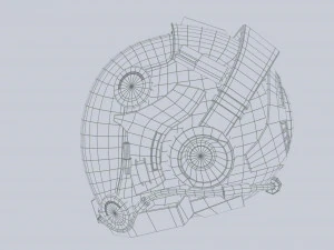 Scifi helmet 3D Model
