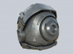 Scifi helmet 3D मॉडल