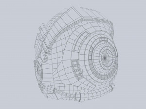 Scifi helmet 3D मॉडल