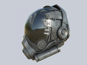 Scifi helmet collection Model 3D
