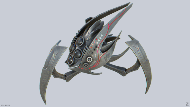 Evil mech Modello 3D .c4d .max .obj .3ds .fbx .stl .blend 