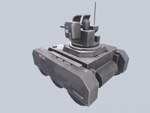 Unmanned Mini Tank 3Dモデル