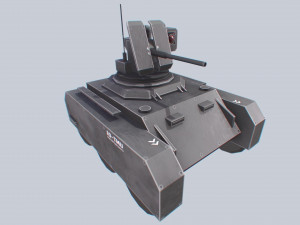 Unmanned Mini Tank 3Dモデル