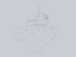 Unmanned Mini Tank 3Dモデル