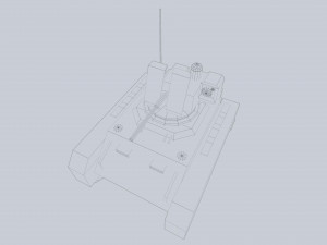 Unmanned Mini Tank 3Dモデル