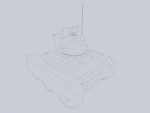 Unmanned Mini Tank 3Dモデル