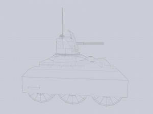 Unmanned Mini Tank 3Dモデル